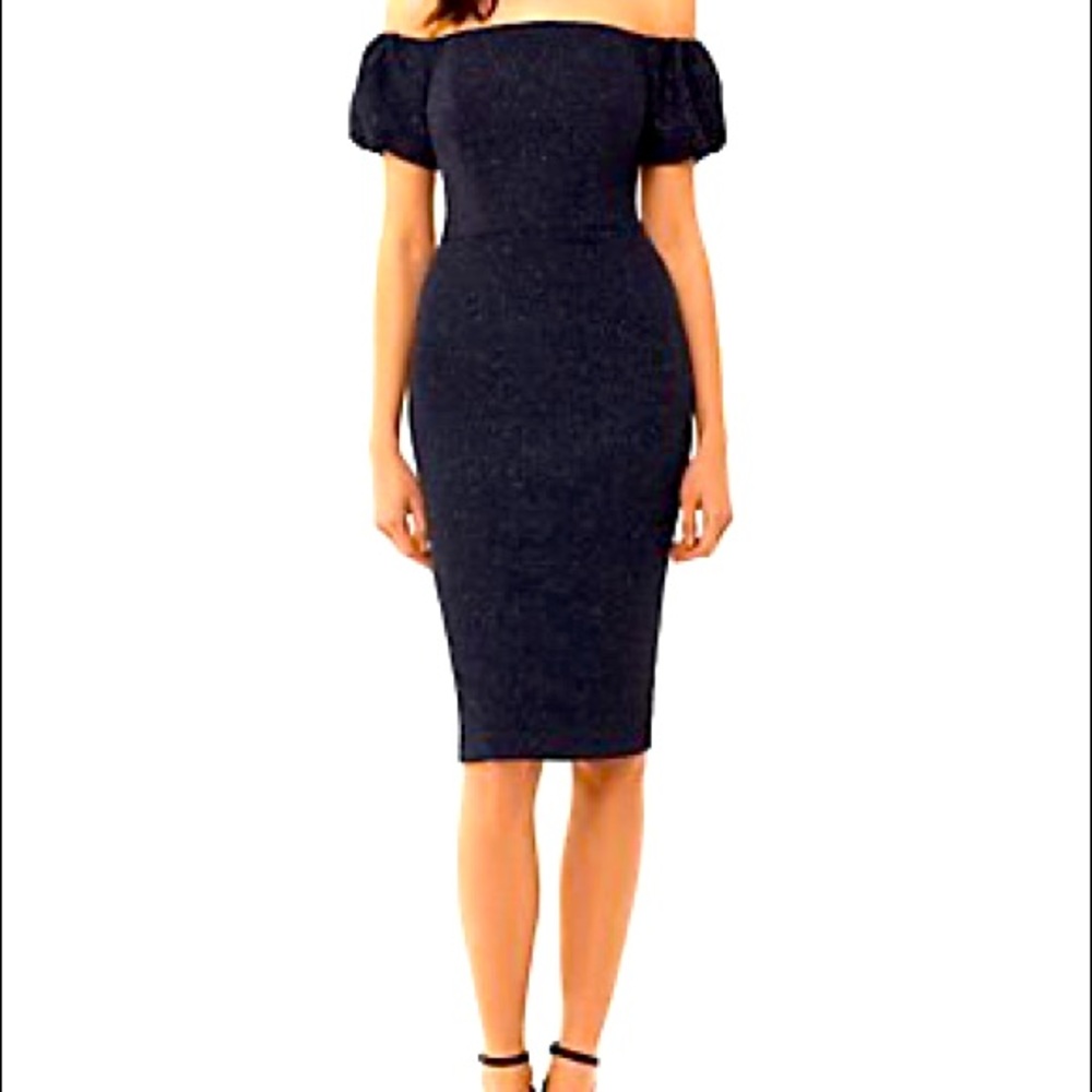 NWT Betsy & Adam Off Shoulder Sheath Dress Size 6